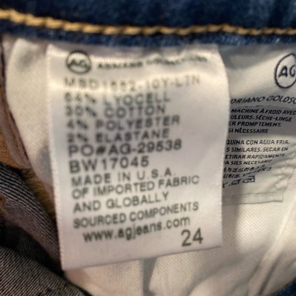 Ag The Jodi high rise slim flare crop size 24 distressed - Picture 5 of 13